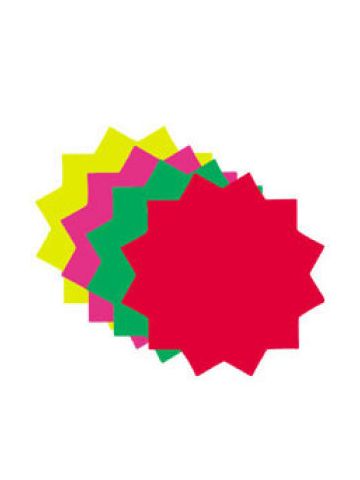 Star Bursts, Blank Sign Cards, 3"