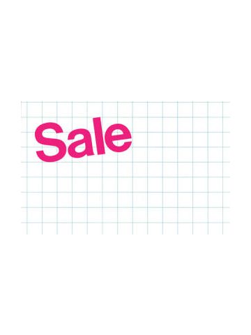 Sale Grid, Sign Cards, 7" x 11"