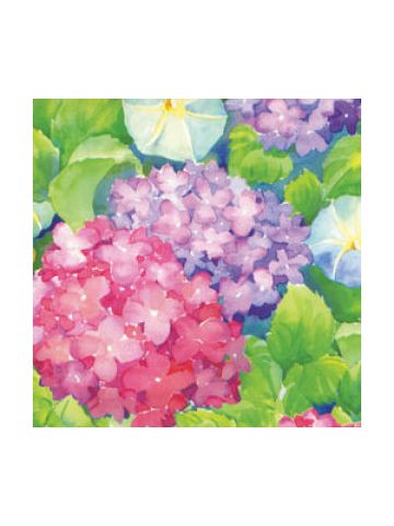 Floral & Tapestries Gift Wrap, Hydrangeas, Florals, Process 