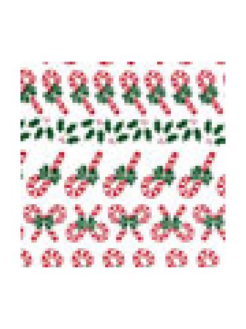 Candy Canes, Printed Polypropylene bags, 4" x 2 1/2" x9 1/2"
