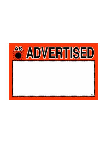 Red As Advertised, Sign Cards