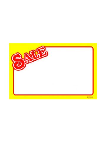 Red Sale w/ Yellow Border, Sign Cards