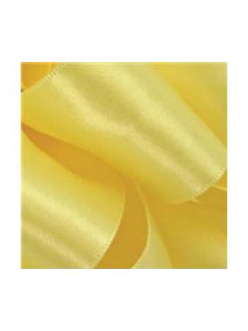 1-1/2" Lemon, Single Faced Satin Ribbon