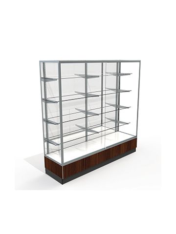 6' Mirror Back, Upright Displays, with lights