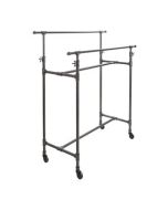 Adjustable Clothing Rack, Grey, 48" x 22"