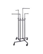 4-Way Clothing Rack, Grey, Adjustable 48" - 72"