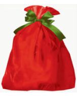 Red, Printed Plastic Holiday Bags, 24" x 6" x 42"