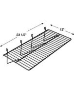 Gridwall Flat Wire Shelves, 24" x 12"