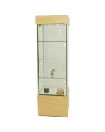 Black, Compact Square Tower Display Case 