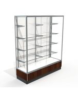 5' Laminated Hardboard Back, Upright Displays, with 2 LED Spot lights, Locks